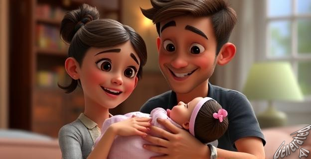 La pareja ha adoptado una niña este verano