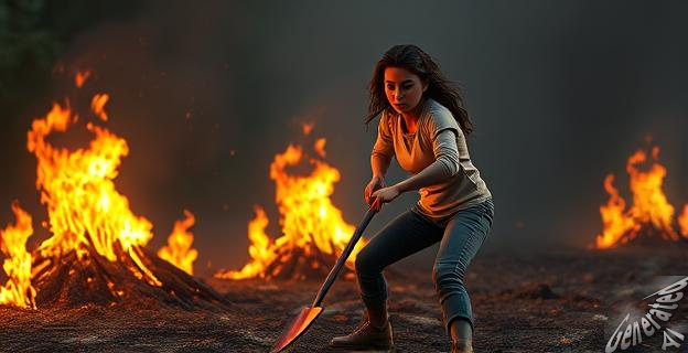 La imagen de la mujer luchando contra las llamas es un ejemplo del feminismo real