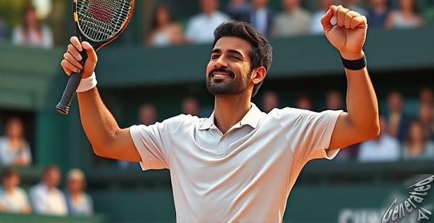 Alcaraz venció a Dzumhur en cuatro sets