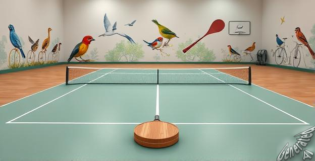 Decorar murales en las pistas de pádel con mensajes de respeto por la naturaleza