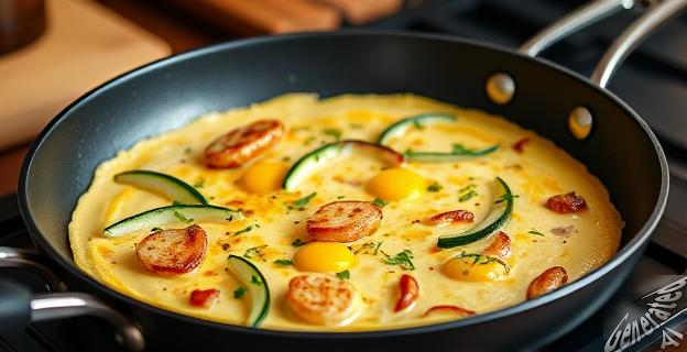 Freír las patatas y calabacines durante dos o tres minutos