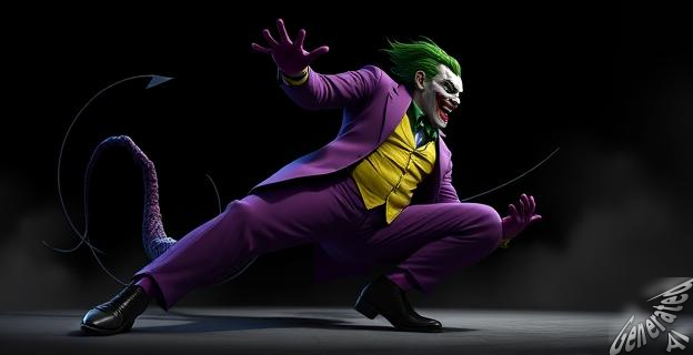 El Joker tiene un cuerpo enorme y cola demoníaca