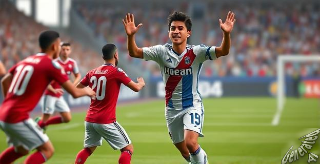 Julián Álvarez anotó un hat-trick