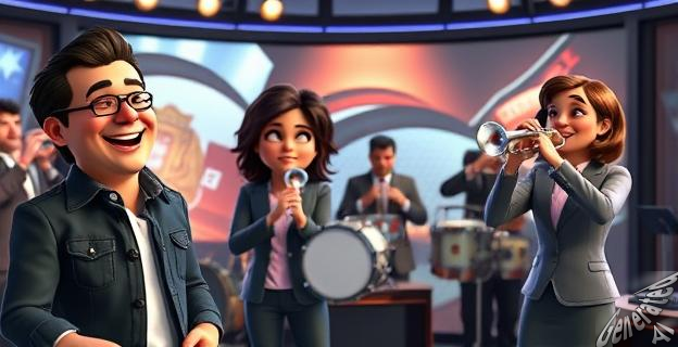 Buenafuente irrumpió en el programa de Silvia con una banda