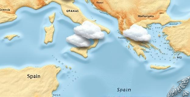 Tormentas fuertes en el Mediterráneo entre martes y miércoles