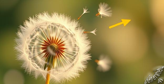 La microestructura en forma de herradura libera las semillas cuando el viento sopla en la dirección adecuada