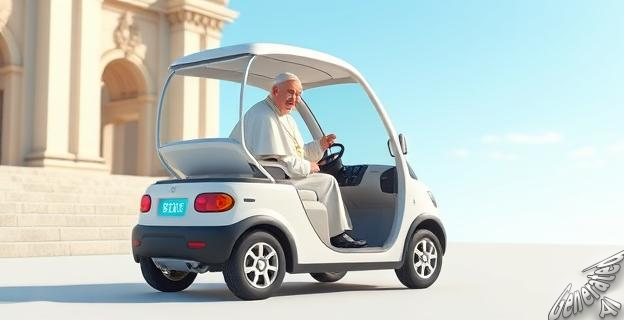 El papa Francisco utilizó un papamóvil eléctrico para mostrar su compromiso con el medio ambiente