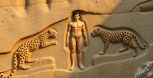 La primera escena narrativa se encuentra en el sitio neolítico de Sayburç en Turquía y data de hace 11.000 años