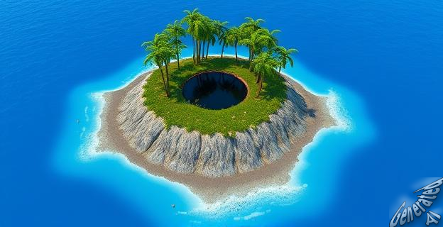 La isla Vostok es un pequeño territorio que pertenece a la República de Kiribati y aparece como una mancha oscura en Google Maps debido a su densa vegetación de árboles Pisonia.