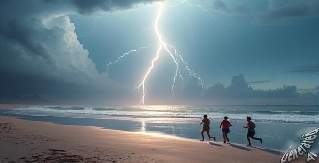 Tres personas murieron y tres resultaron heridos por un rayo en una playa de Rusia