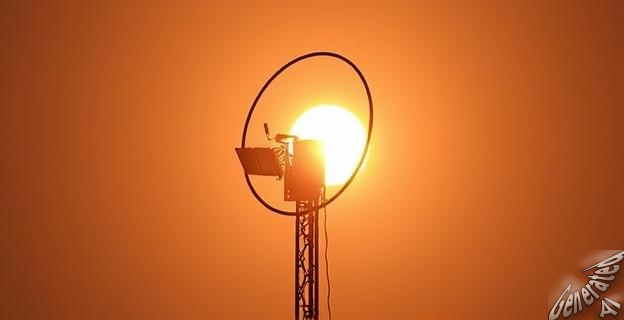 Reorientar la antena para que no cruce la masa de agua