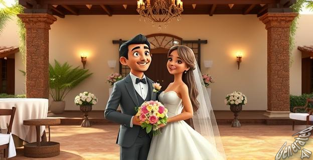 Alonso Aznar se casó con Renata Collado en 2024