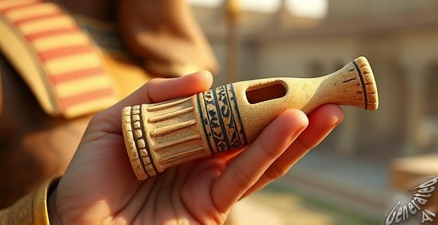 El silbato de hueso servía como herramienta de comunicación para los vigilantes que custodiaban las tumbas reales