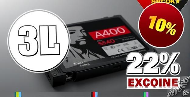 El Kingston A400 SSD cuesta 33,90 € con un descuento del 32%