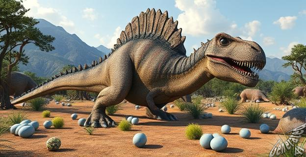 Cuatro huevos de dinosaurio de 72 millones de años
