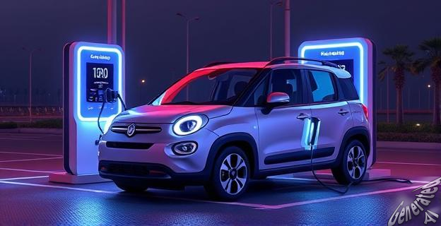 El nuevo Fiat Grande Panda tiene una autonomía de hasta 320 km y puede cargar del 20% al 80% de batería en 27 minutos