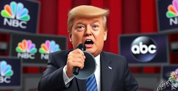 Trump sugiere revocar las licencias de NBC y ABC por emitir un 97 por ciento de informaciones negativas contra su figura