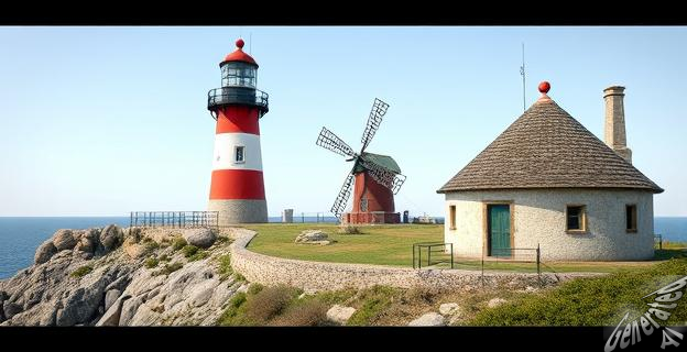 Se pueden encontrar alojamientos únicos en Galicia en la plataforma AirBnb, como un faro y una casa redonda con paredes de paja.