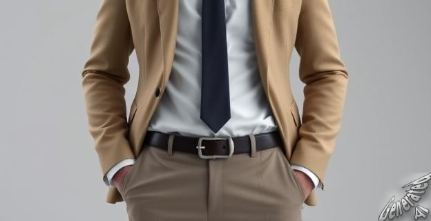 Un cinturón de piel minimalista puede elevar el look de un hombre