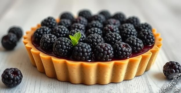 La tarta de moras sin horno se puede preparar en 10 minutos con 170 gramos de moras y 100 gramos de nata para montar