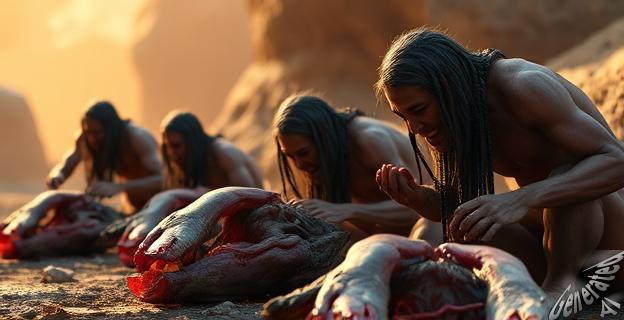 La carroña proporcionaba carne, médula y grasa nutritiva