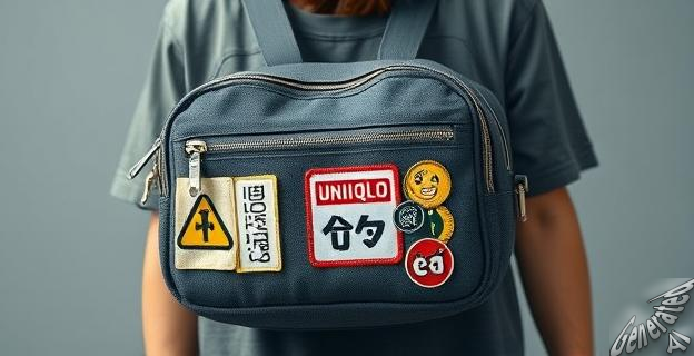 Puedes agregar parches, pines o llaveros para personalizar el bolso bandolera de Uniqlo