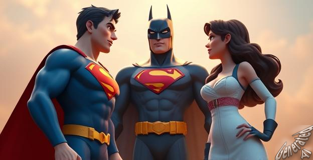 Un triángulo amoroso entre Superman, Batman y Lois Lane