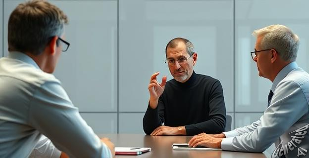 Jobs culpó a sus empleados en presencia de Gates y Allen