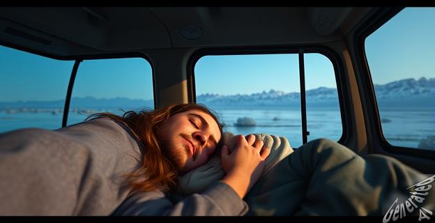 He estado durmiendo en una furgoneta sin aire