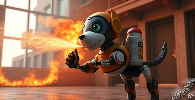 El Unitree B2 es un robot bombero modular que puede ser utilizado para extinguir incendios de forma eficiente