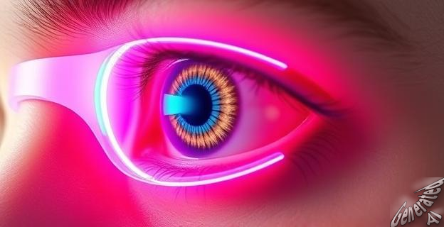 Lentes de contacto con nanopartículas que convierten luz infrarroja en luz visible