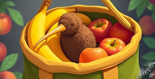 Guardar los kiwis en una bolsa cerrada con frutas climatéricas