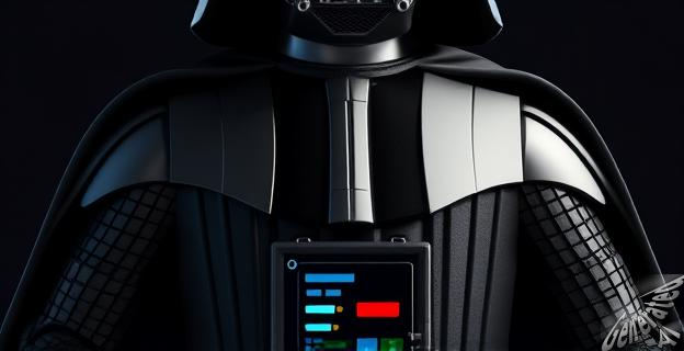 El panel del pecho de Darth Vader está del revés