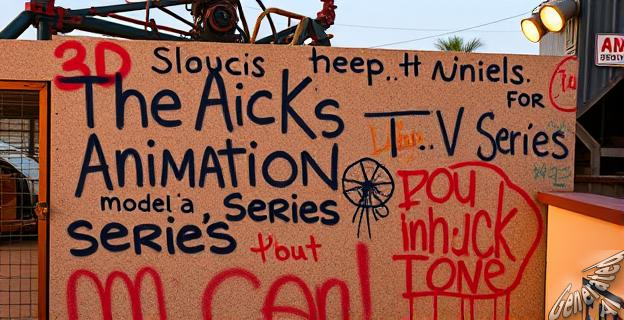 Los artistas callejeros árabes escribieron frases críticas hacia la serie en el decorado