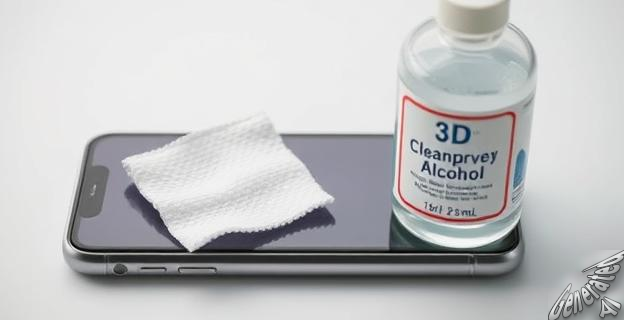 Usa toallitas con alcohol isopropílico al 70%