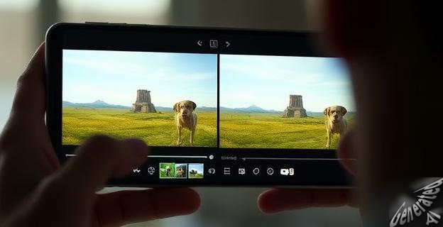 Side-by-Side Generative Edit es la función que permite editar fotos como un profesional