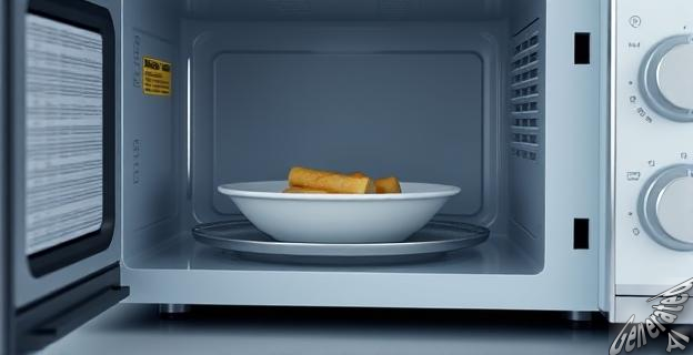 Coloca la comida en el borde del plato giratorio para una distribución uniforme del calor