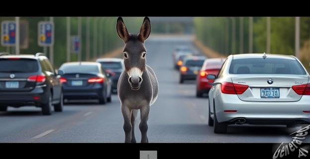 El burro abandonó la carretera al galope sin causar accidentes ni heridos