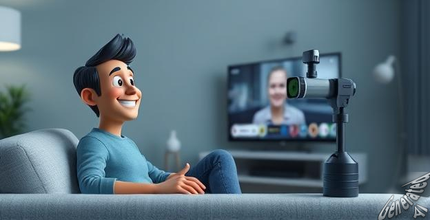 La Slim Fit Camera ofrece una experiencia de videollamada más natural y similar a tener a los familiares en el salón