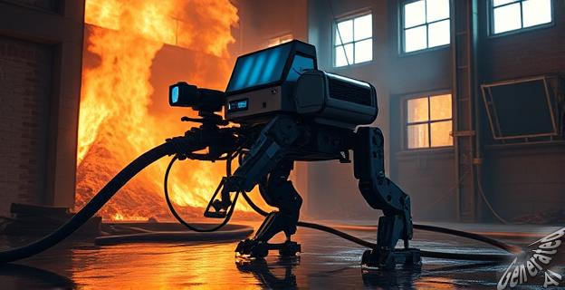 Los robots bomberos en China pueden entrar en edificios derrumbados y transmitir datos en tiempo real