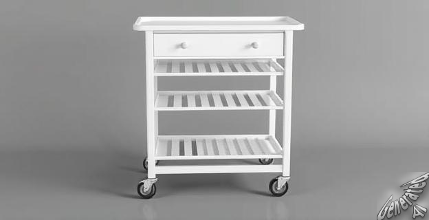 Un carrito con cuatro baldas por 23,99 euros