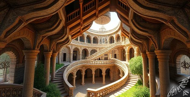 La torre invertida subterránea de la Quinta da Regaleira tiene 9 niveles
