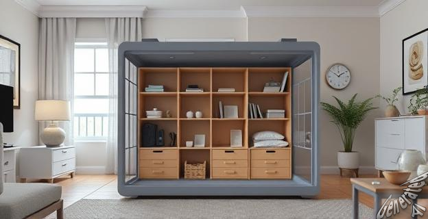 La caja Stuk de Ikea es una opción económica para optimizar el espacio en el dormitorio