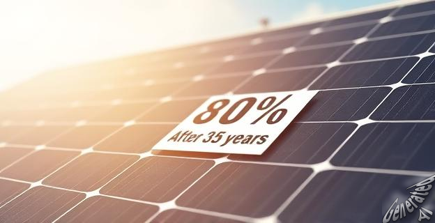 La degradación media de los paneles solares es de solo un 0,24% de potencia por año