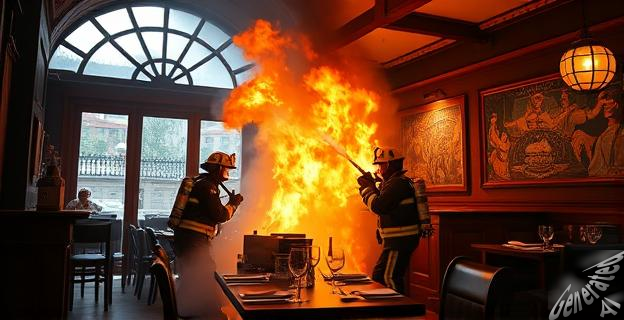 Dos bomberos heridos graves por quemaduras