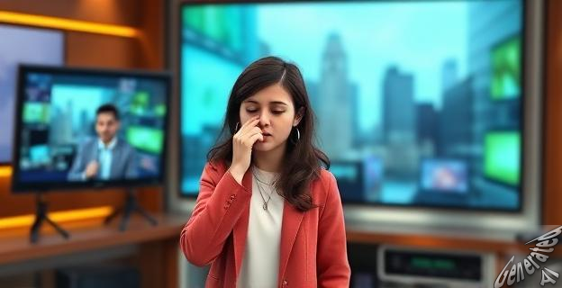 Se atragantó en pleno directo