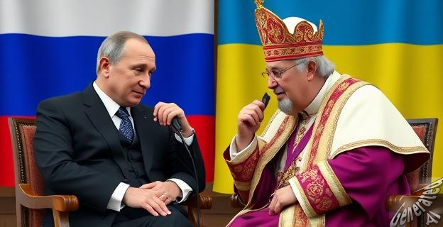Putin aseguró al pontífice su interés en lograr la paz por medios políticos y diplomáticos