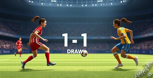 El partido terminó con un empate a uno