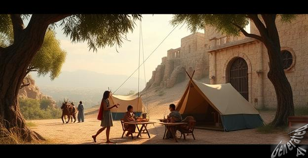 Ángela se quedará cerca del palacio acampando en los alrededores