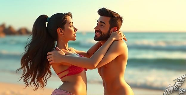 Alejandra Rubio y Carlo Costanzia comparten una foto abrazados en bañador